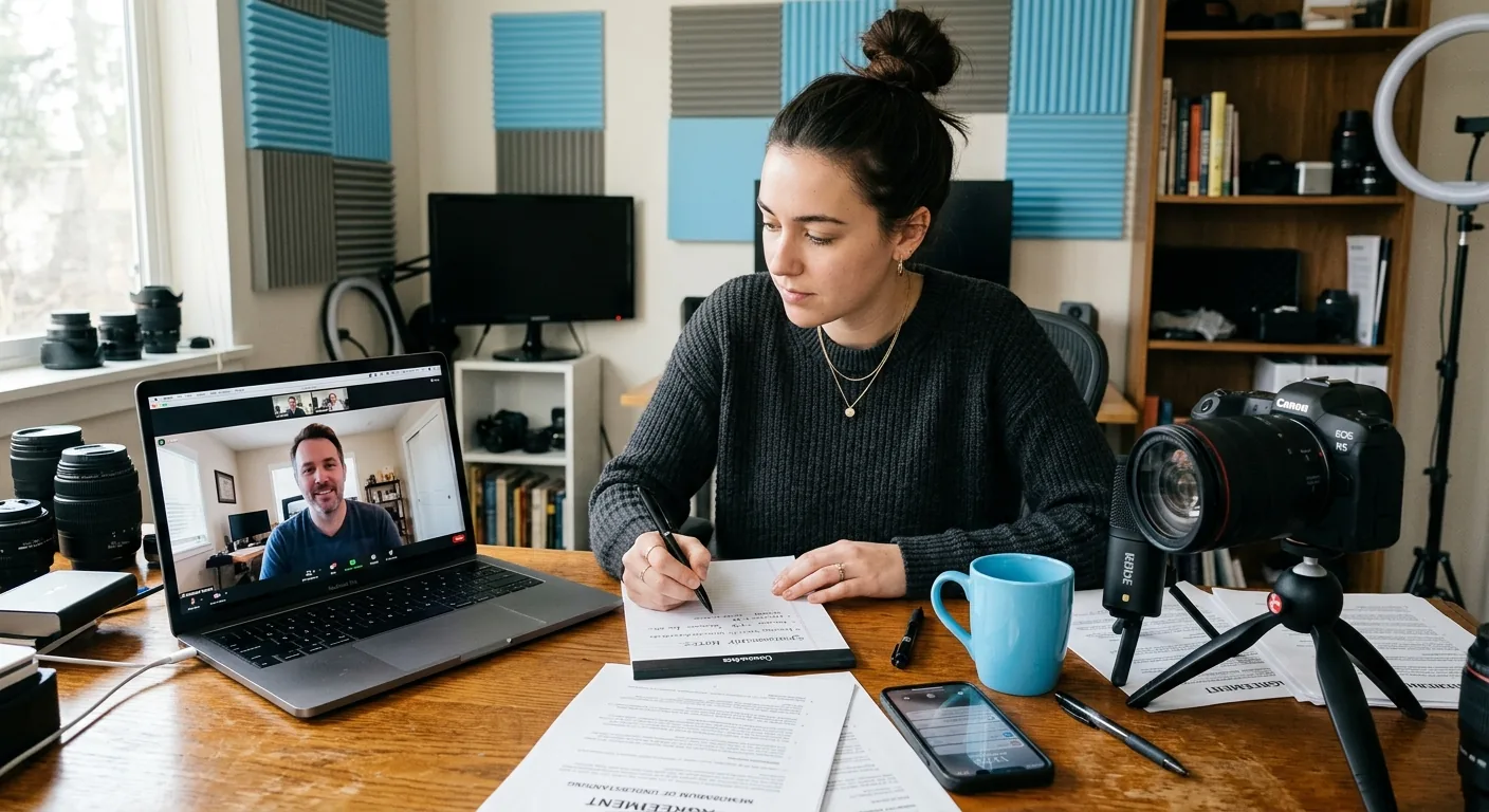 Creator working through creator brand deals
