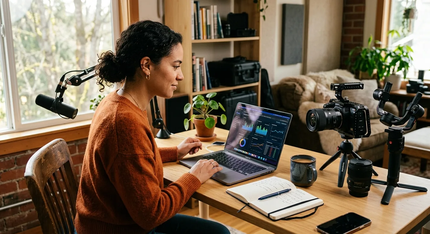 Creator working through creator business AI assistant