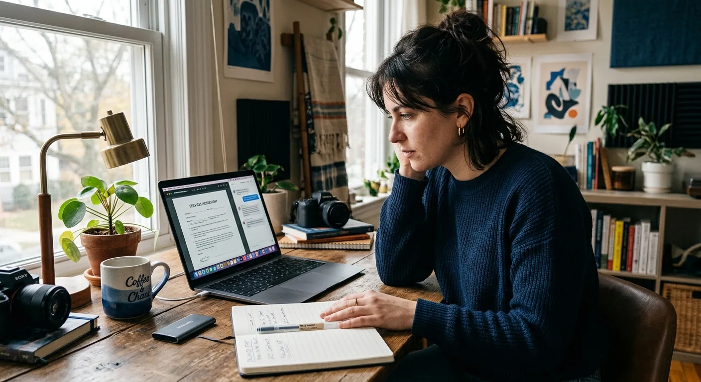 Creator working through creator deal negotiation