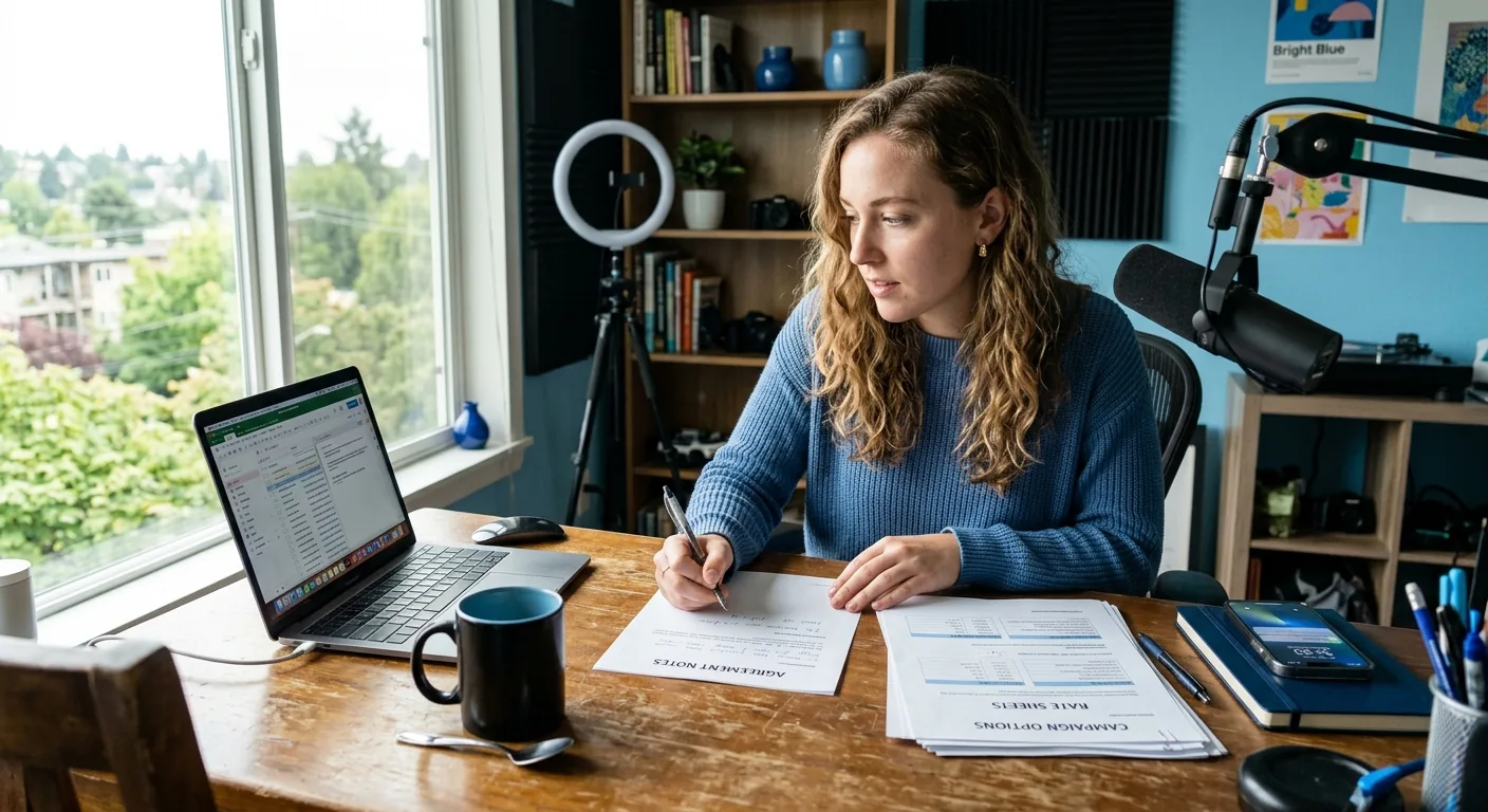 Creator working through creator deal negotiation