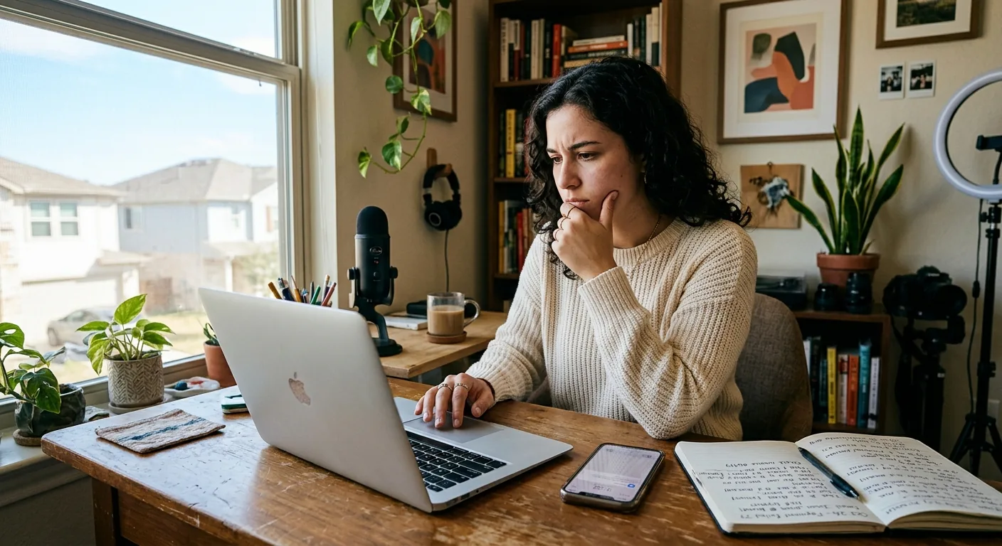 Creator working through creator sponsorship rates