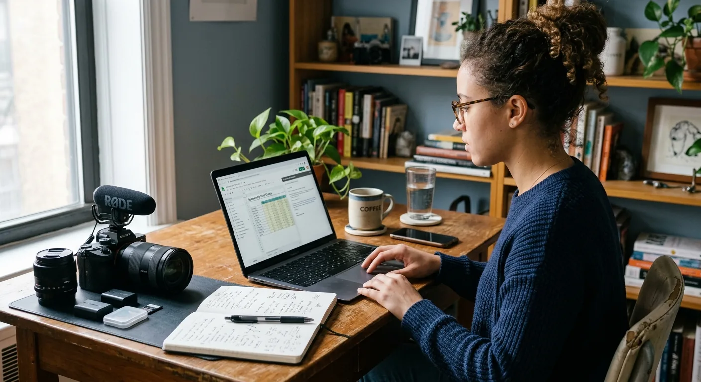 Creator working through creator sponsorship rates