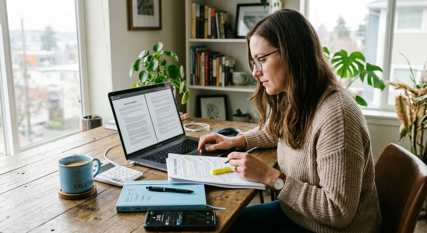 Creator working through creator deal negotiation