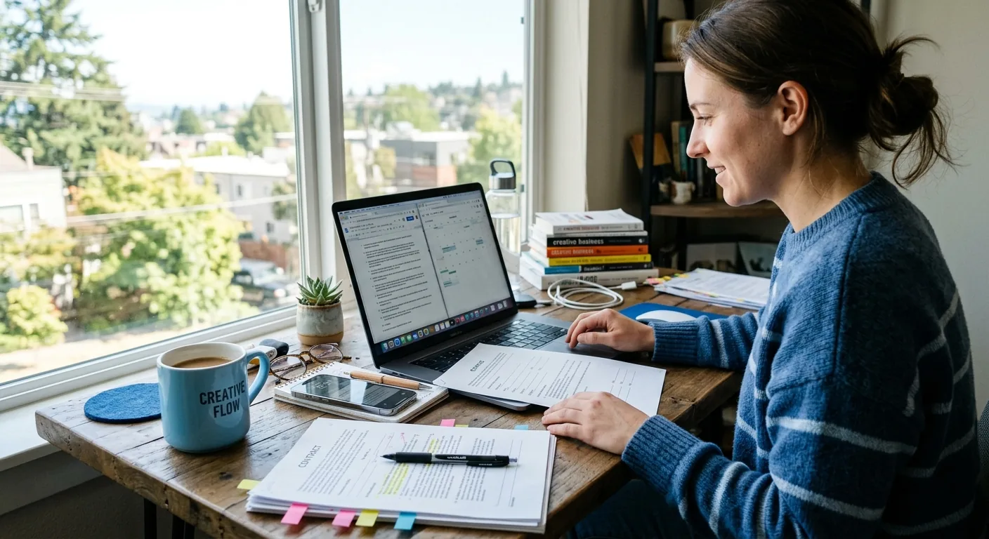 Creator working through creator deal negotiation