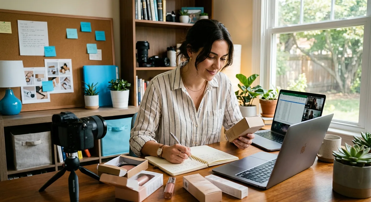 Creator working through creator brand deals