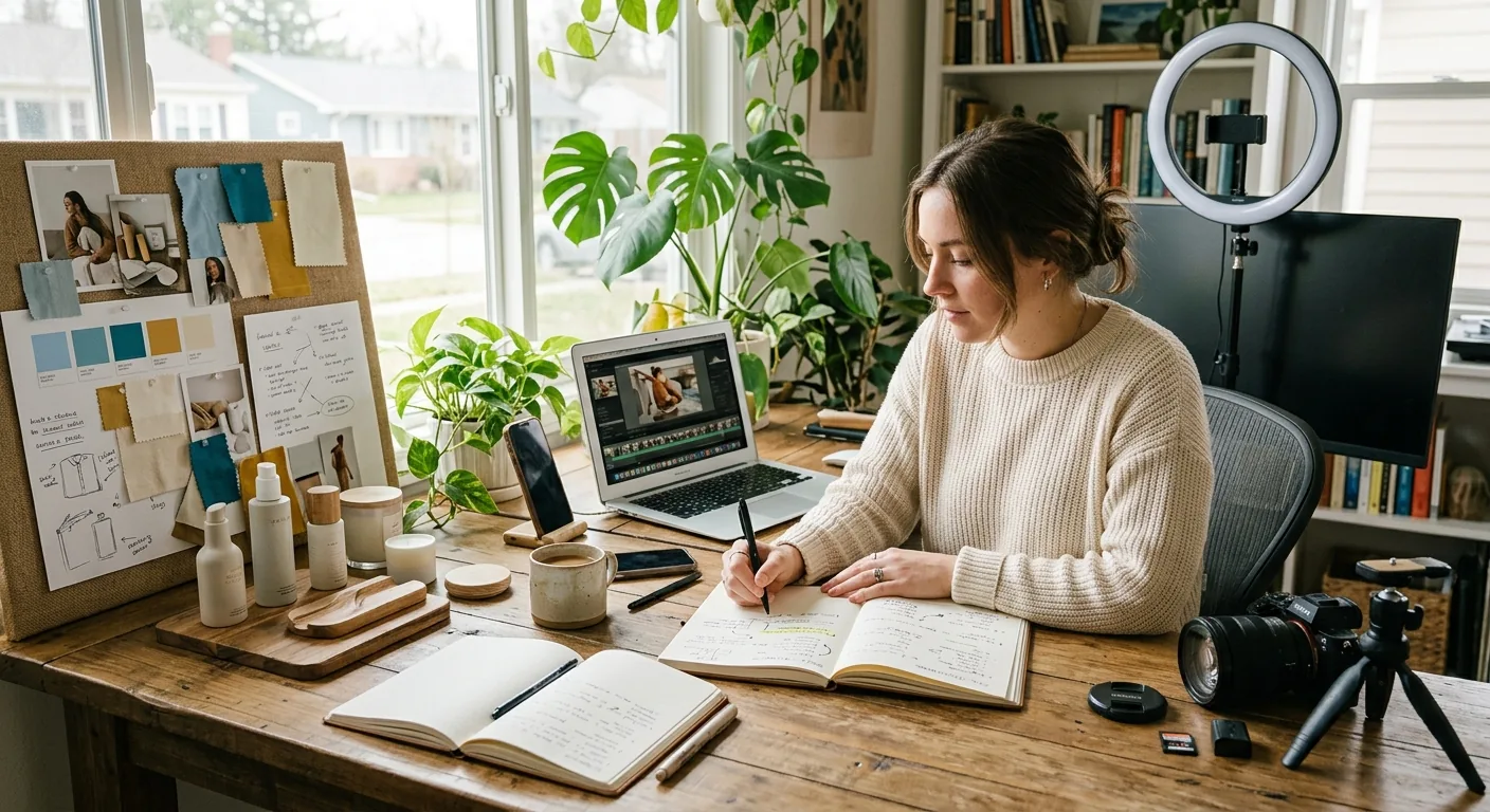 Creator working through creator brand deals