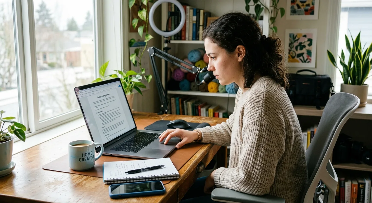 Creator working through creator deal negotiation