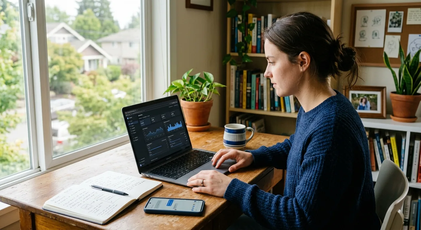 Creator working through influencer brand outreach