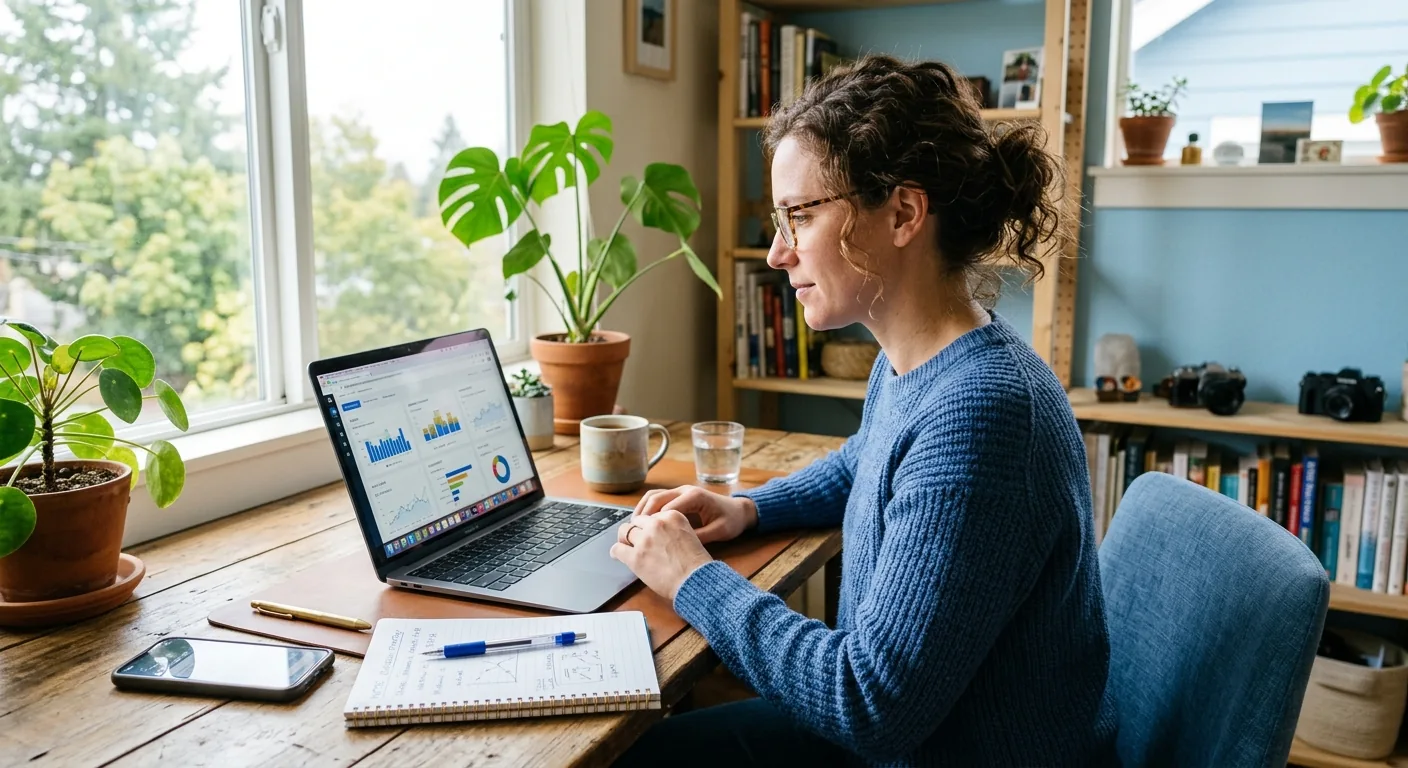 Creator working through influencer brand outreach