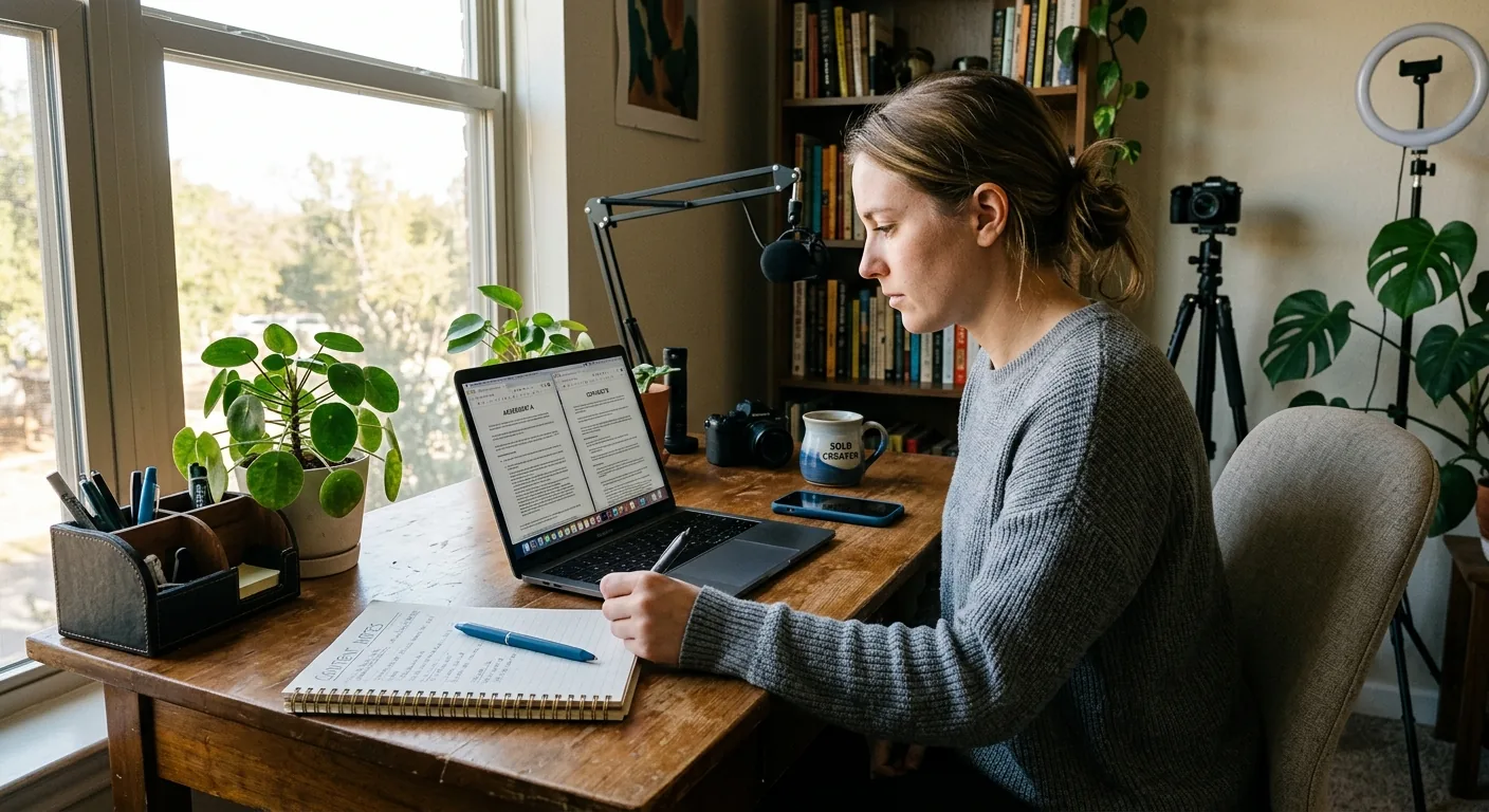 Creator working through creator deal negotiation