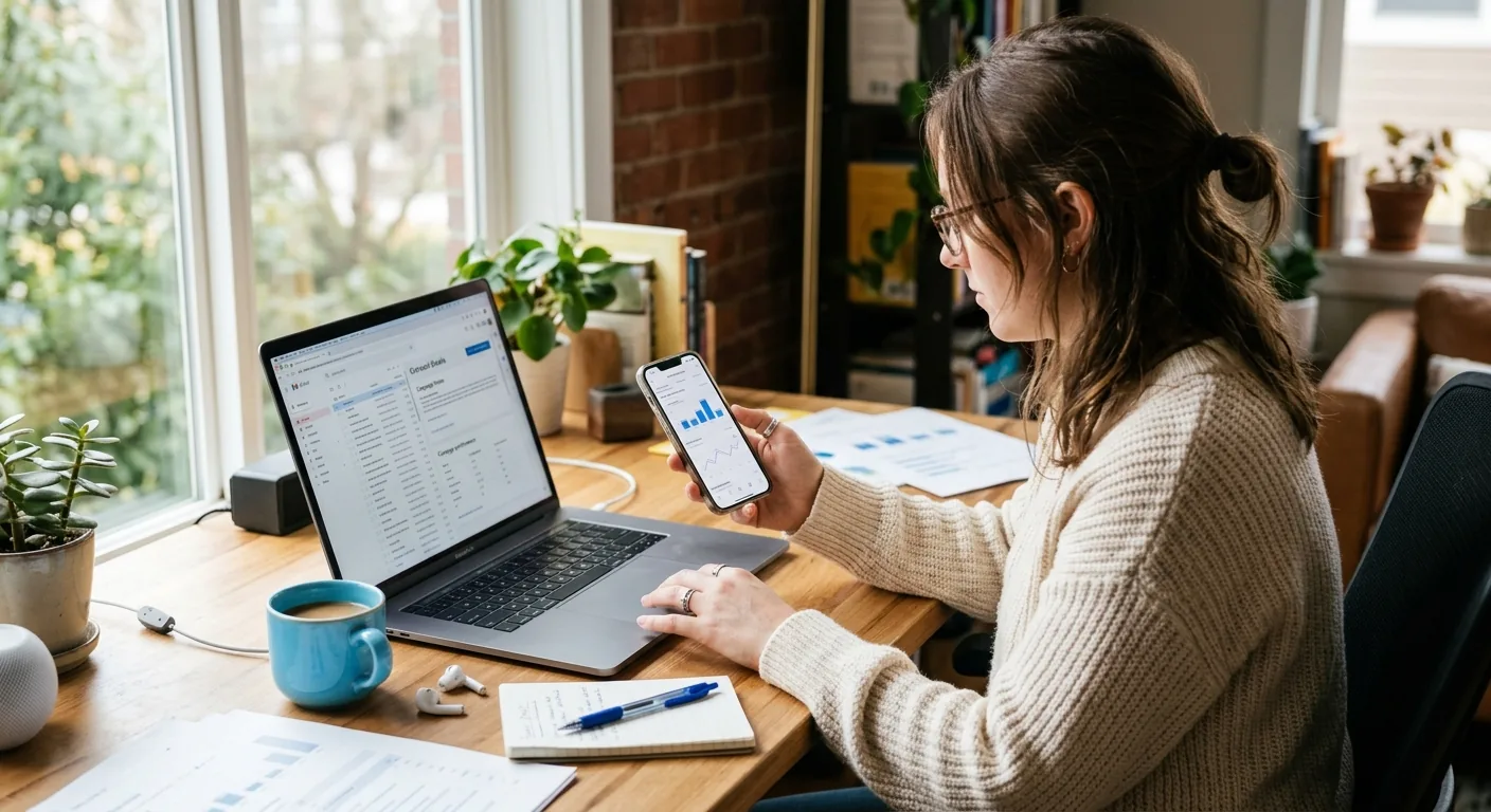Creator working through influencer brand outreach