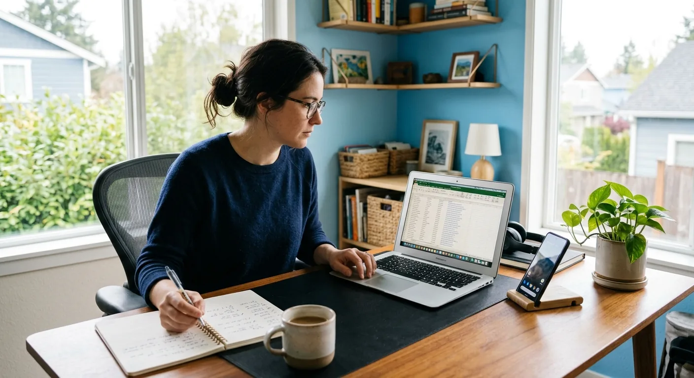 Creator working through influencer brand outreach