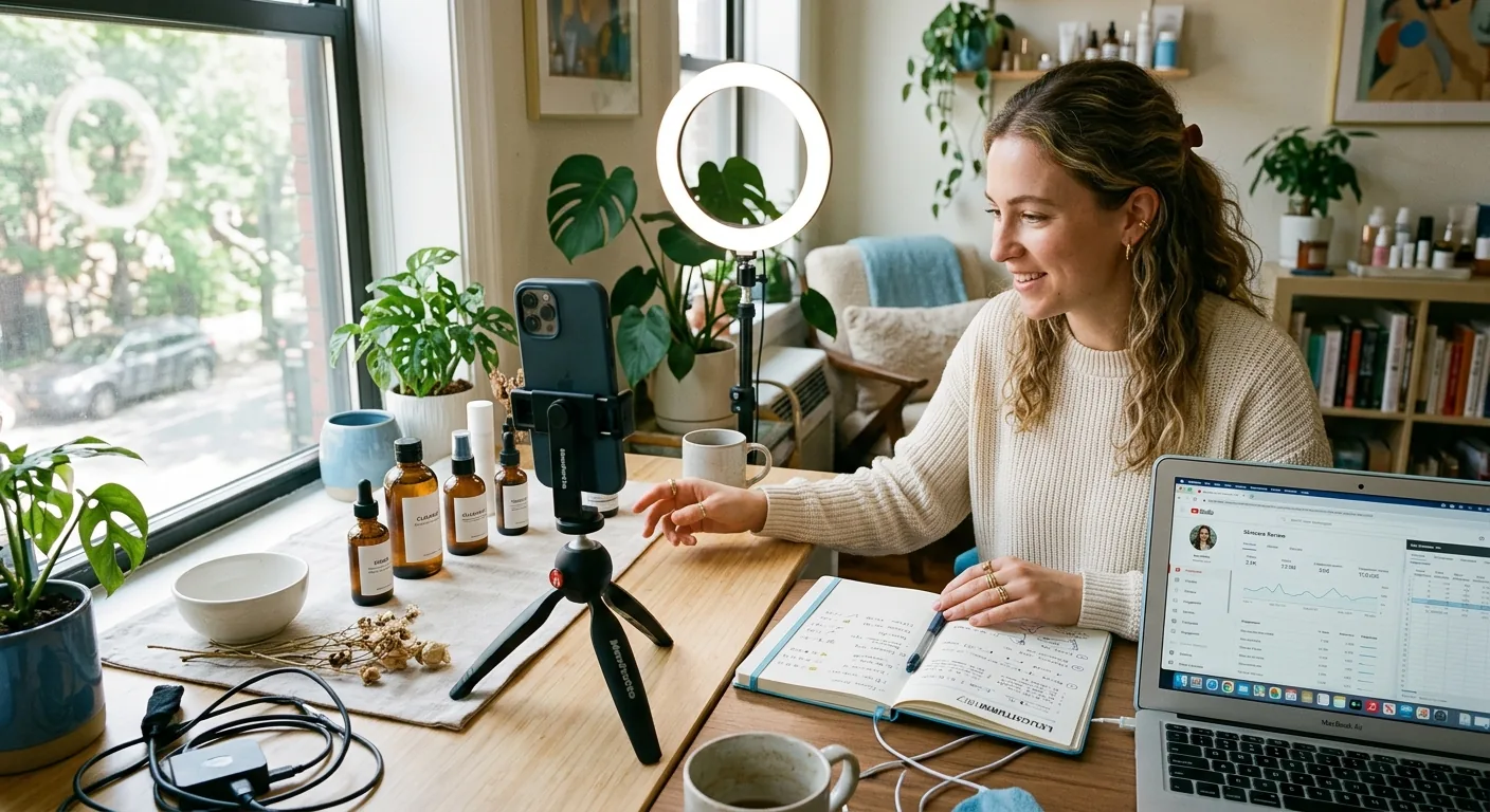 Creator working through creator brand deals