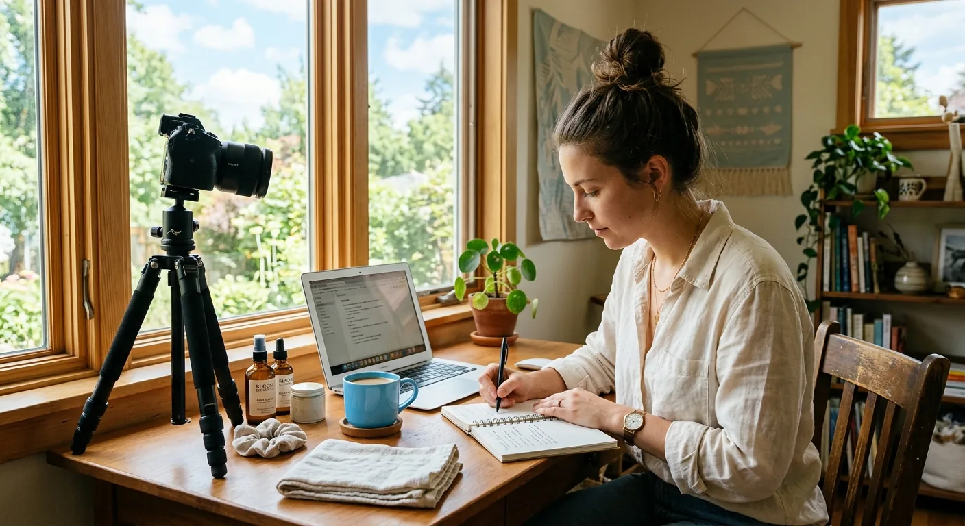 Creator working through creator brand deals