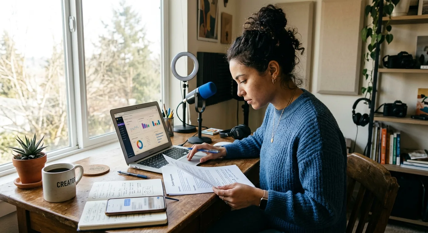 Creator working through creator deal negotiation