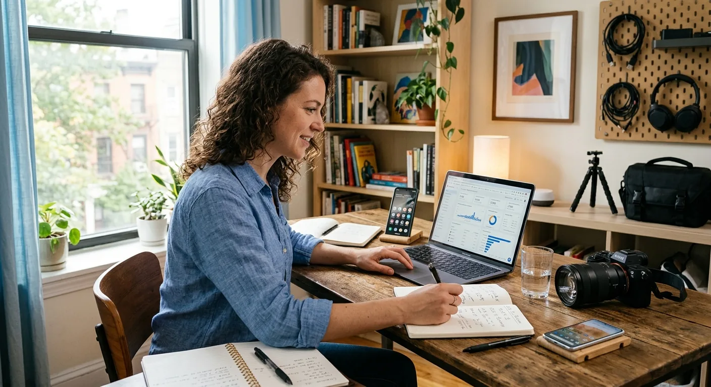 Creator working through creator brand deals