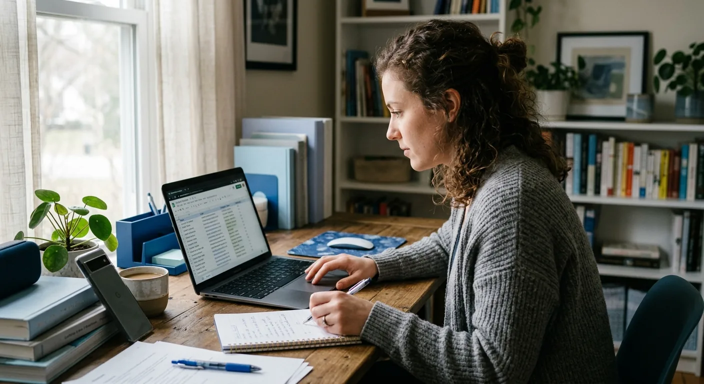 Creator working through influencer brand outreach
