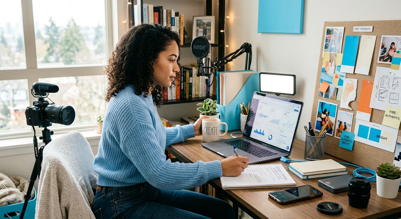 Creator working through content trends
