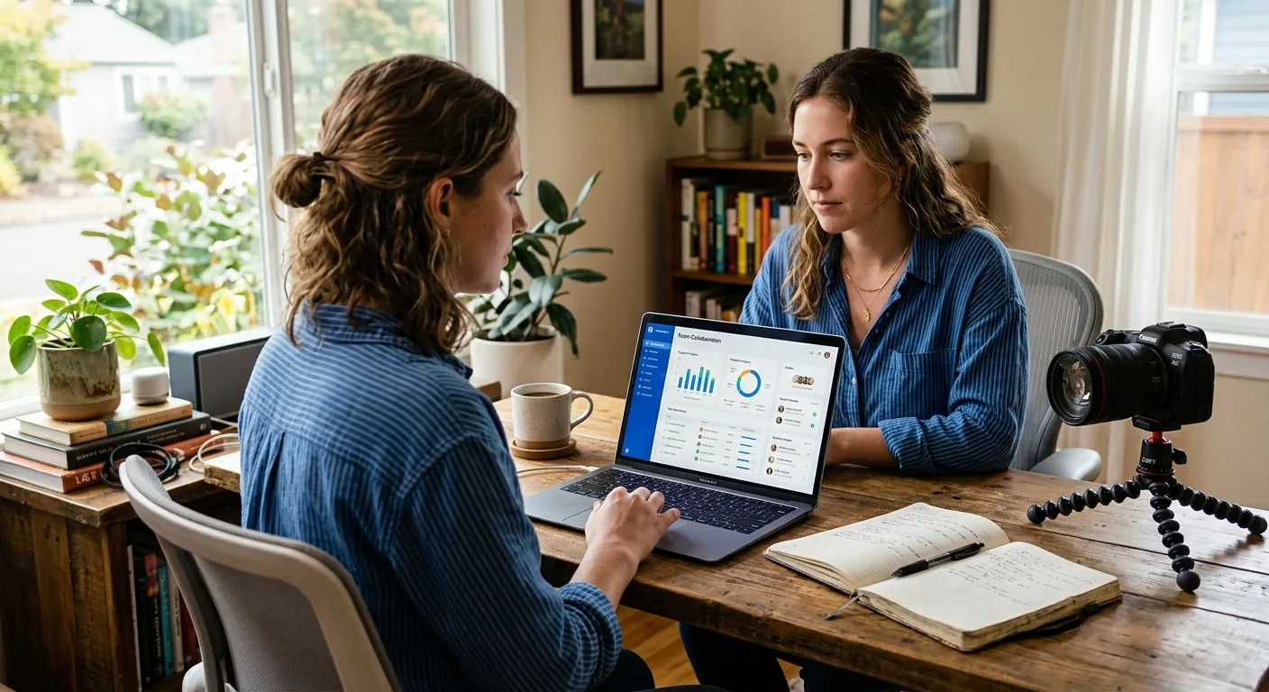 Creator working through creator business AI assistant