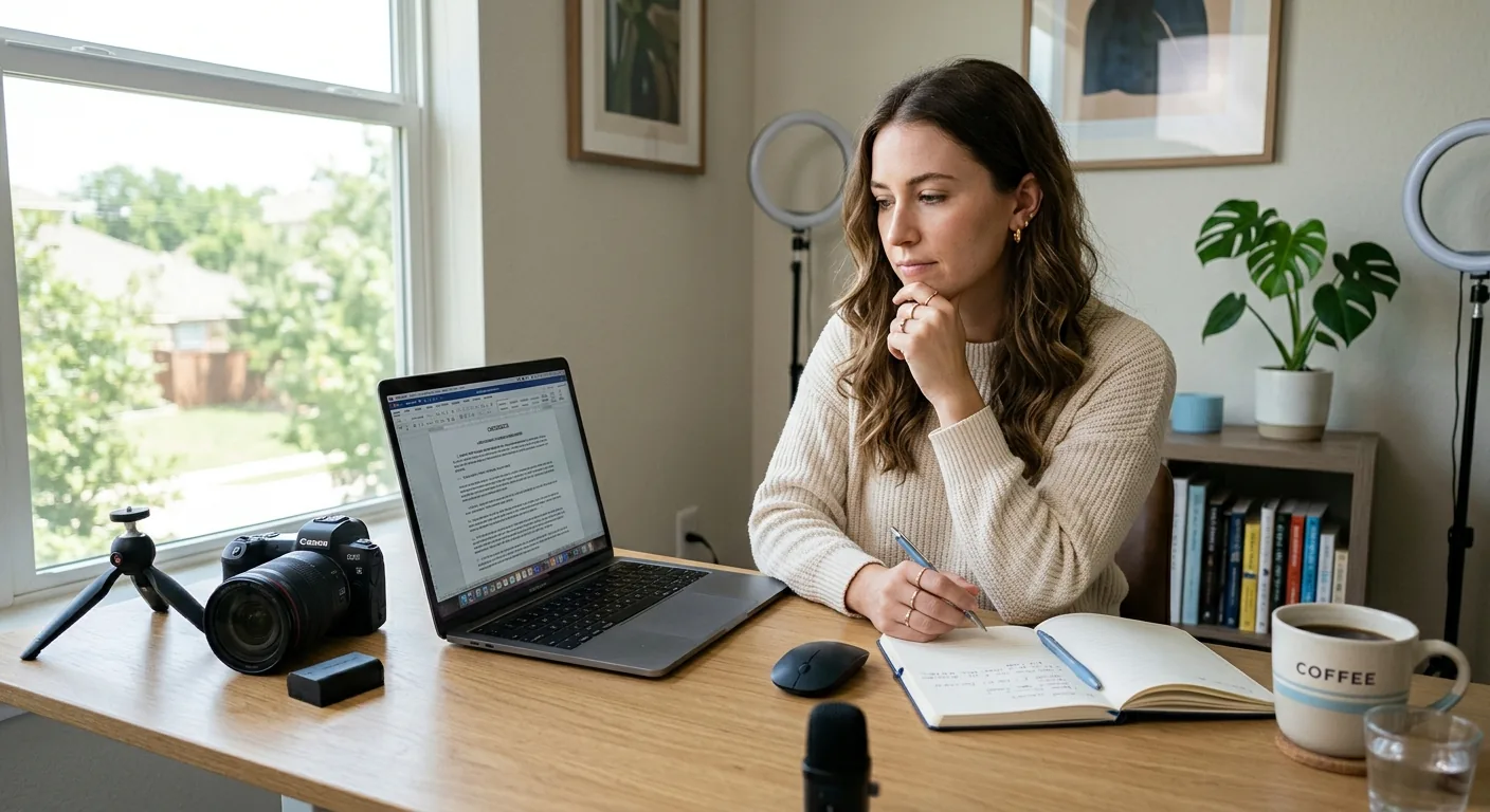 Creator working through creator brand deals