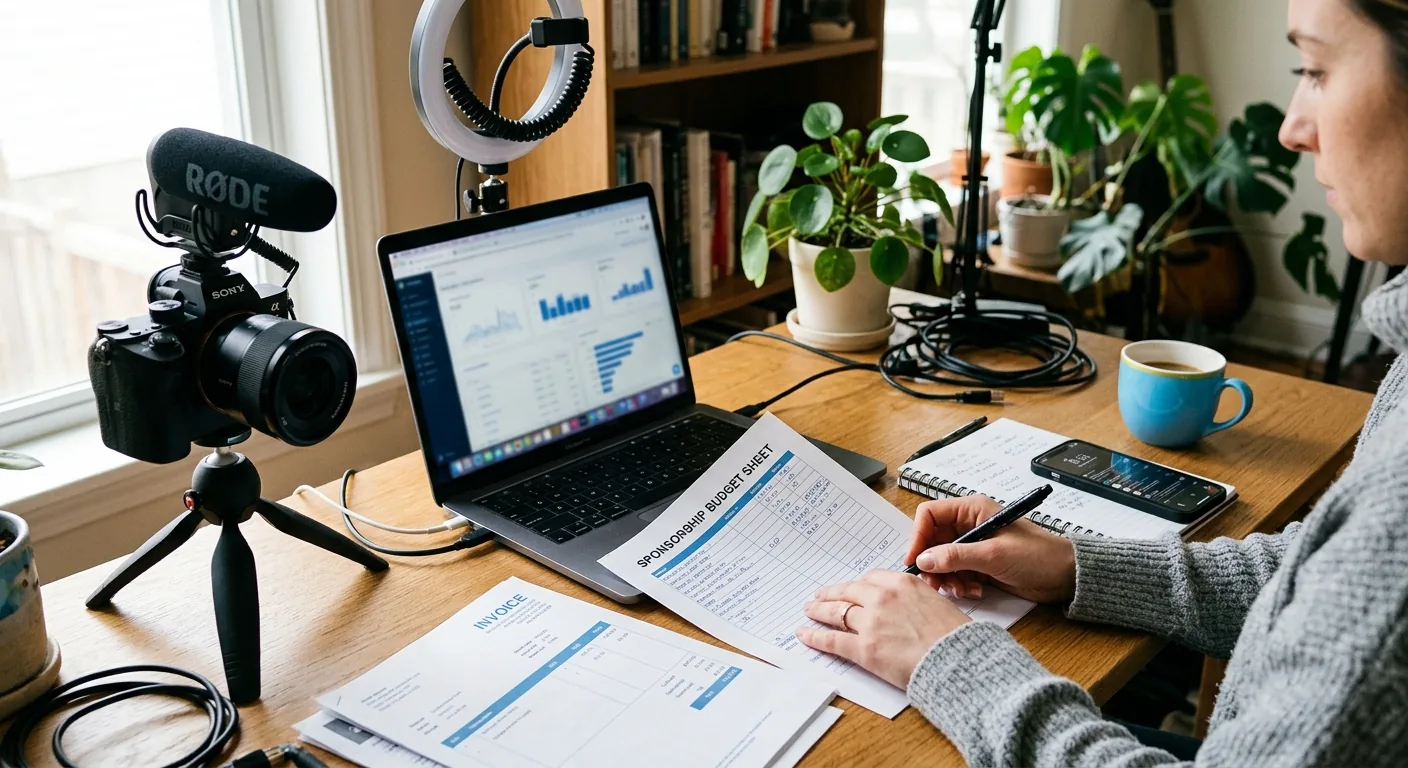 Creator working through creator sponsorship rates