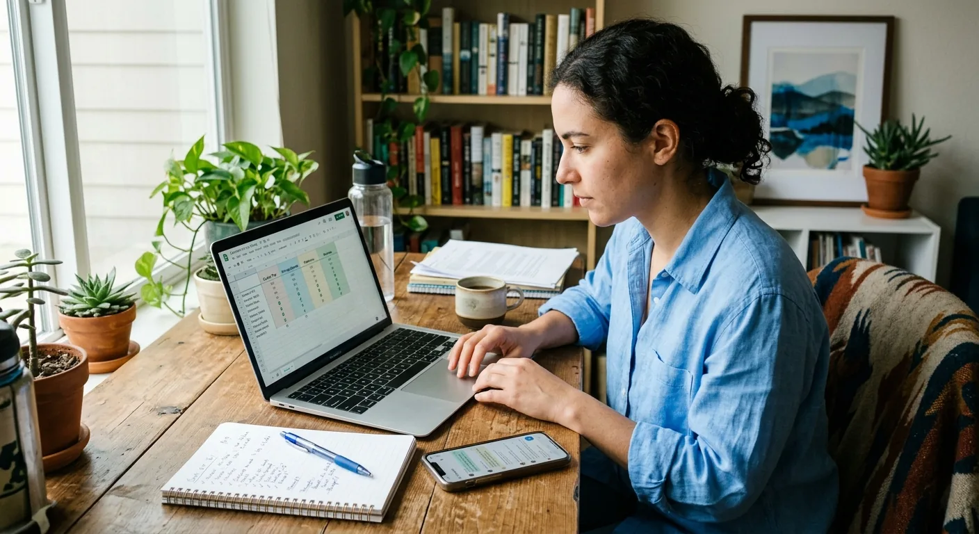 Creator working through influencer brand outreach