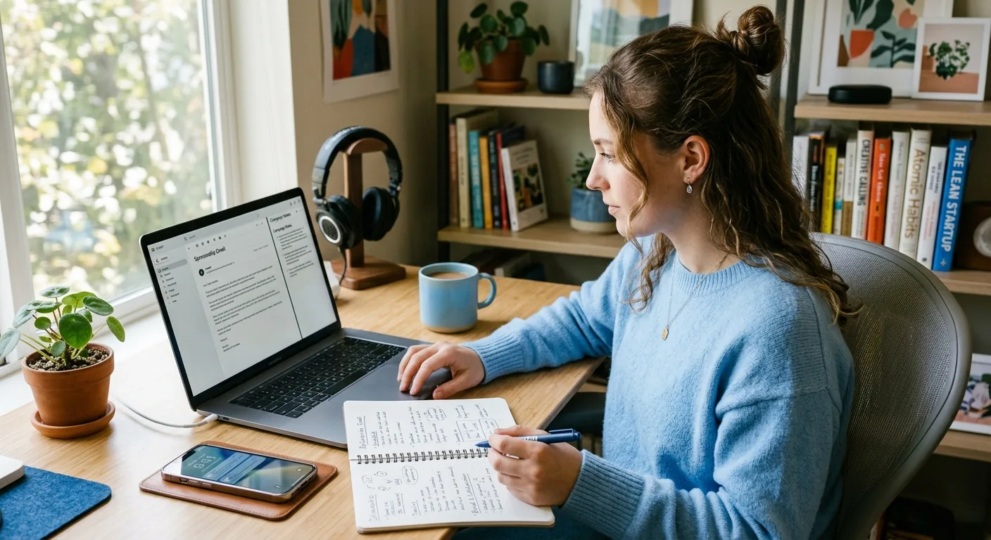 Creator working through creator brand deals