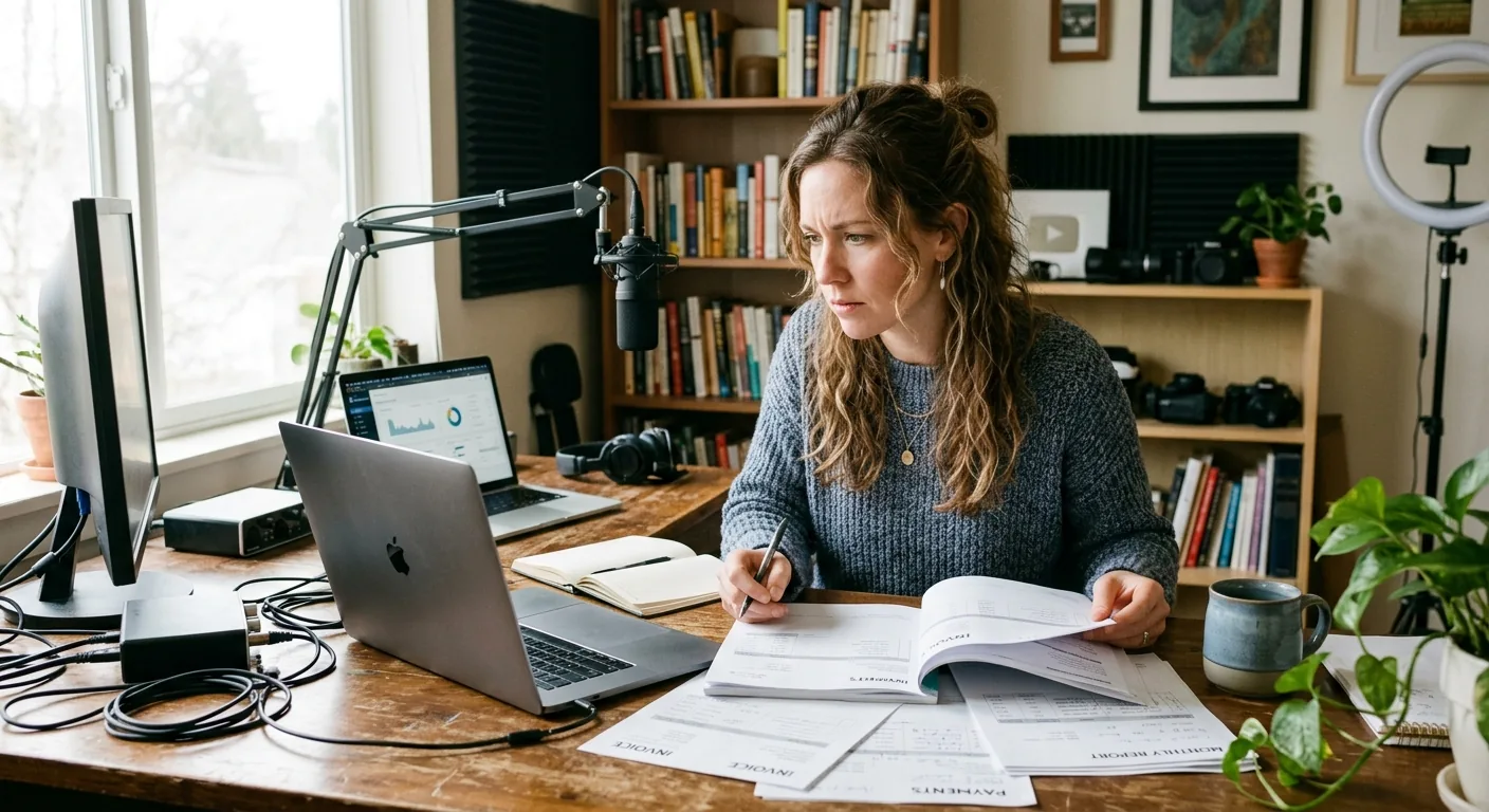 Creator working through creator brand deals