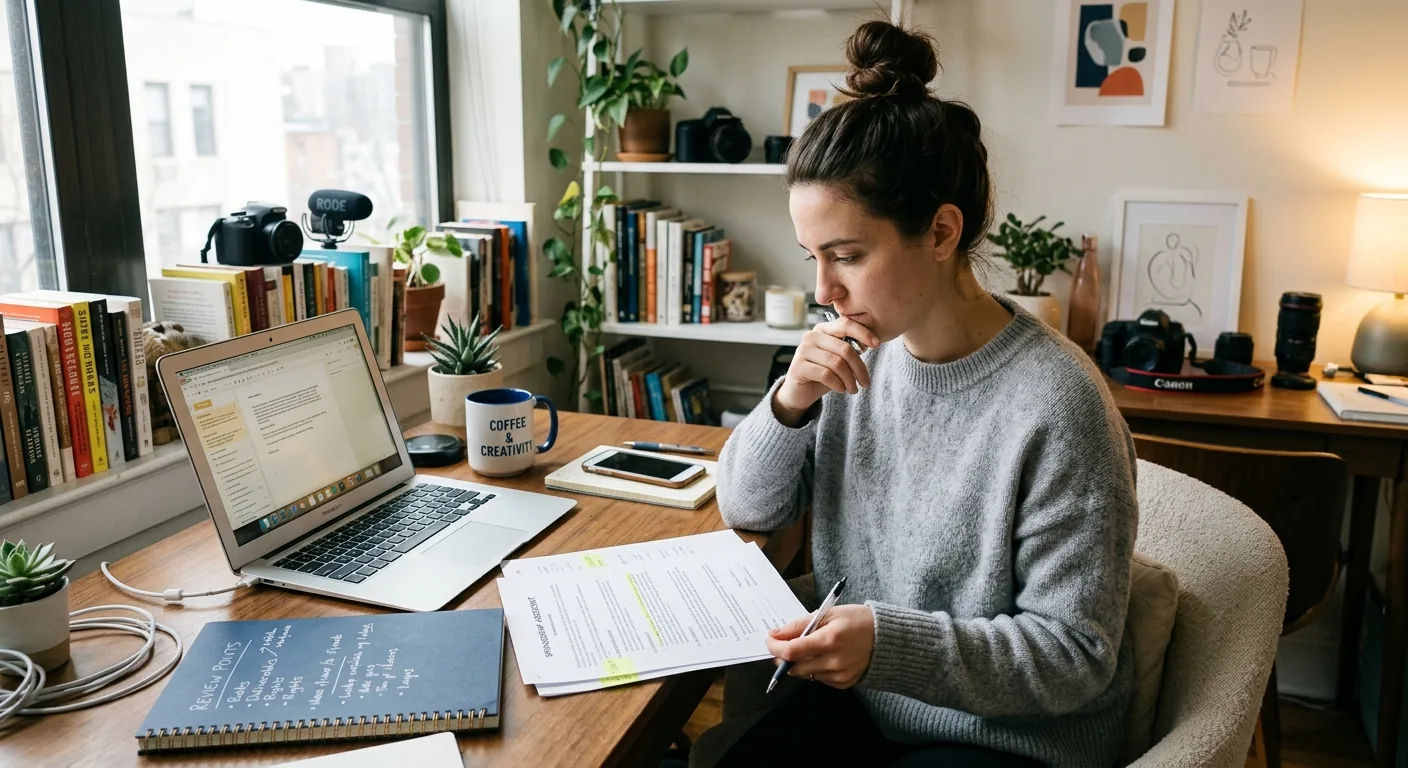 Creator working through creator deal negotiation