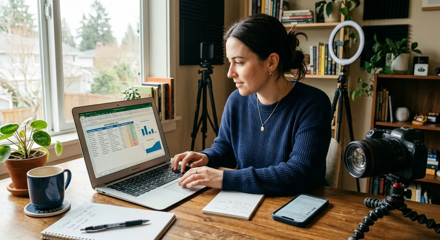 Creator working through creator sponsorship rates