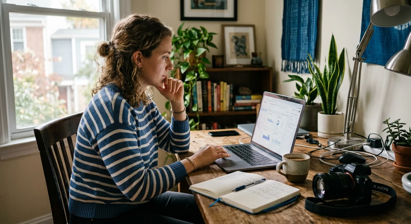 Creator working through brand collaboration opportunities